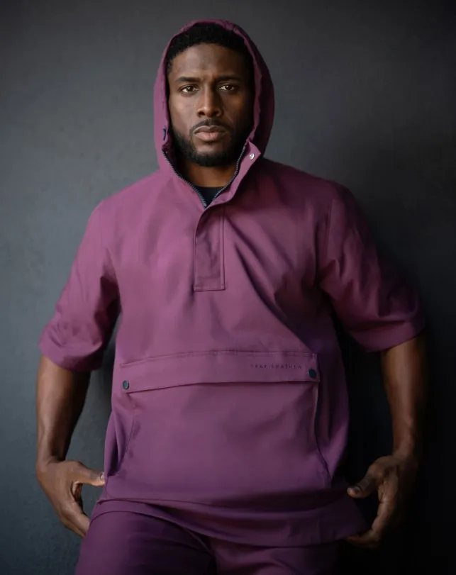 TravisMathew SPORT MODE HOODIE Mauve Wine Men Hoodies and Sweatshirts