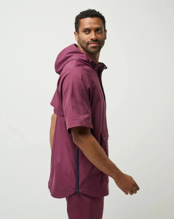 TravisMathew SPORT MODE HOODIE Mauve Wine Men Hoodies and Sweatshirts