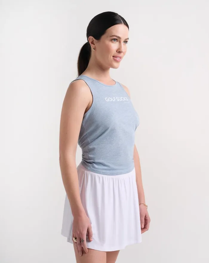 TravisMathew STRAWBERRY LEMONADE TANK Heather Tempest Women Tees TravisMathew STRAWBERRY LEMONADE TANK Heather Tempest Women Tees