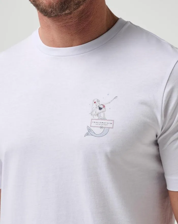 TravisMathew SUMMER TO REMEMBER TEE White Men Tees TravisMathew SUMMER TO REMEMBER TEE White Men Tees