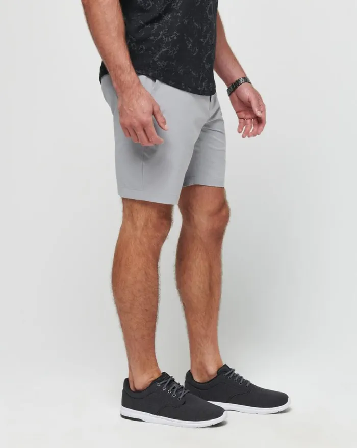 TravisMathew TECH CHINO SHORT 8IN Heather Sleet Men Shorts