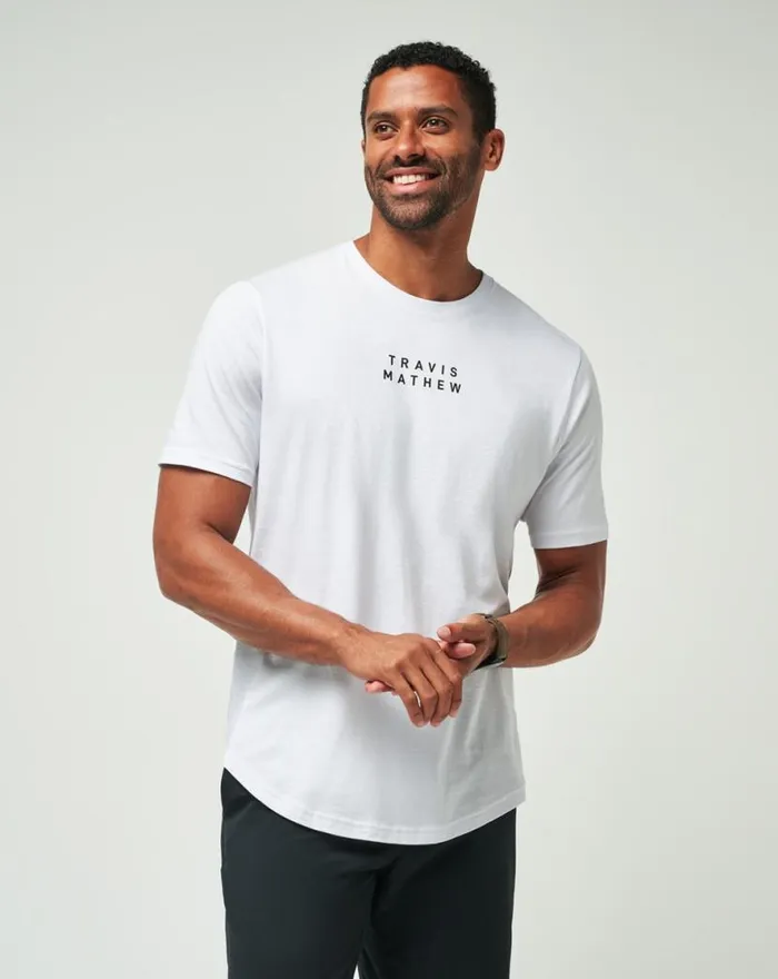 TravisMathew TM SCOOP TEE White Men Tees
