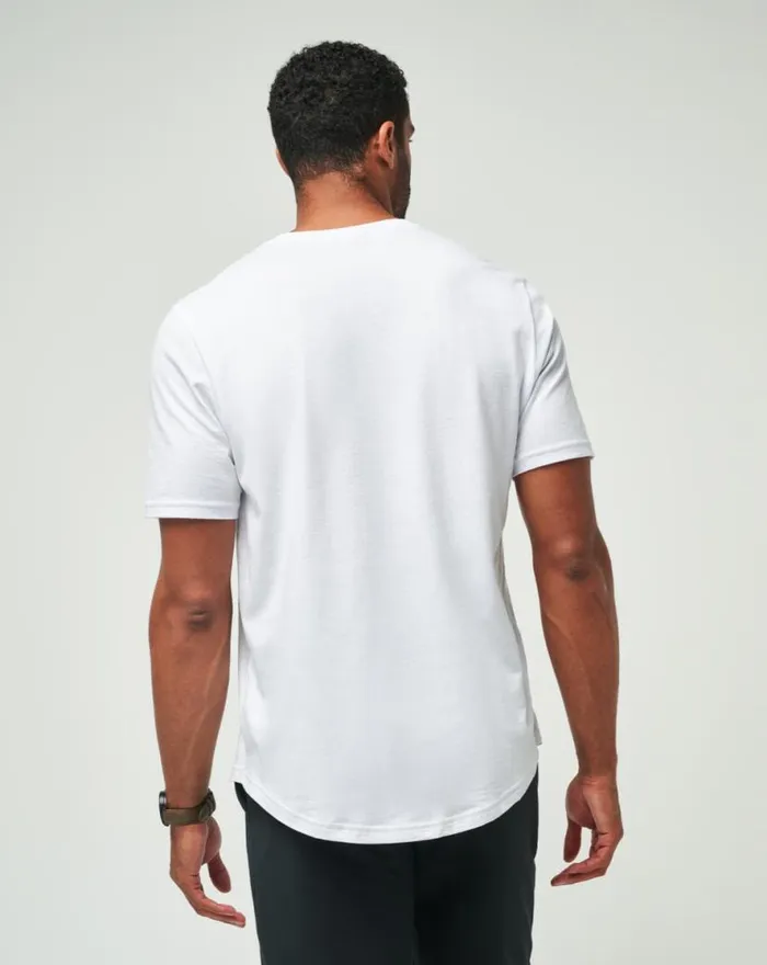 TravisMathew TM SCOOP TEE White Men Tees TravisMathew TM SCOOP TEE White Men Tees