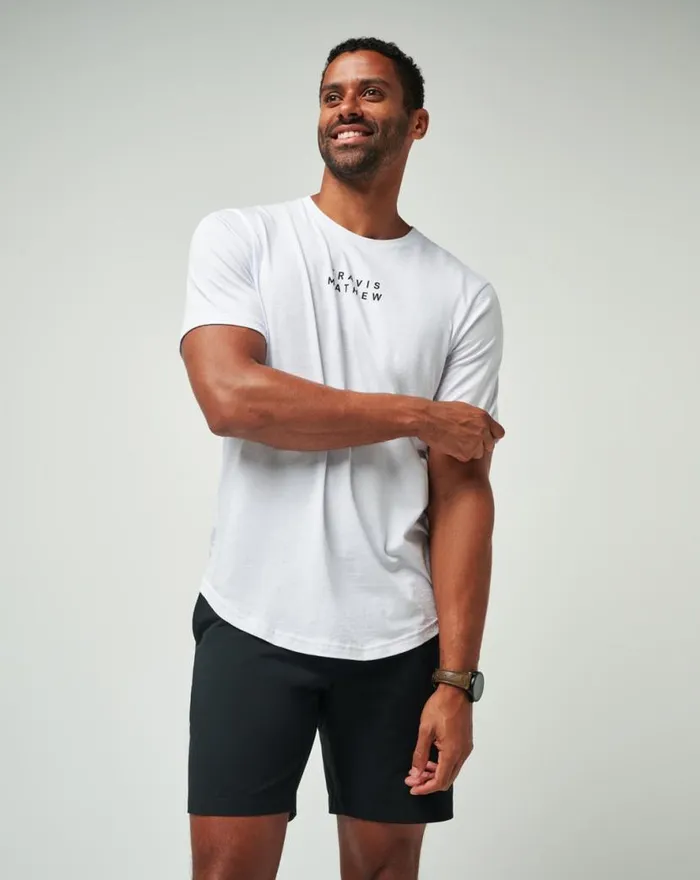TravisMathew TM SCOOP TEE White Men Tees TravisMathew TM SCOOP TEE White Men Tees