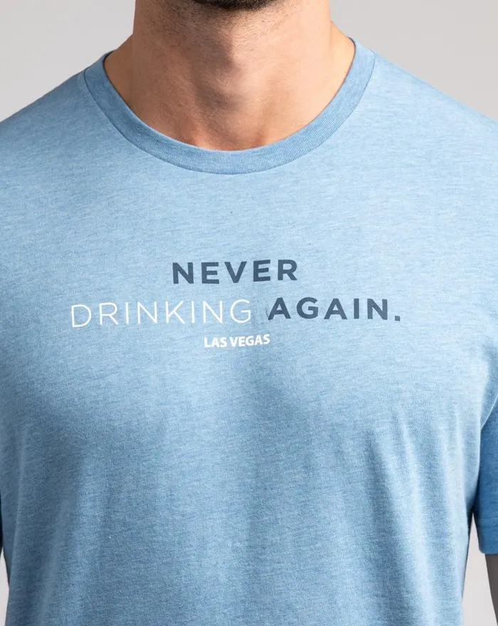 TravisMathew TRAPEZE SWINGER TEE Heather Blue Men Tees TravisMathew TRAPEZE SWINGER TEE Heather Blue Men Tees