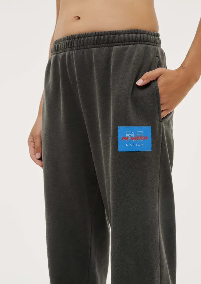 TRIFECTA TRACKPANT IN WASHED BLACK Women Loungewear PE Nation