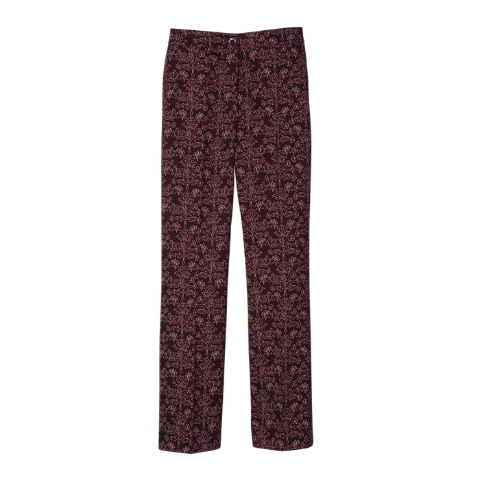 Trousers and shorts Women Trousers Eggplant Longchamp