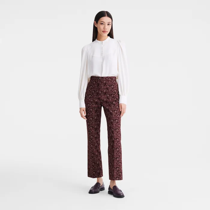 Trousers and shorts Women Trousers Eggplant Longchamp Trousers and shorts Women Trousers Eggplant Longchamp