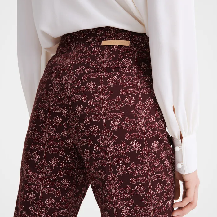 Trousers and shorts Women Trousers Eggplant Longchamp Trousers and shorts Women Trousers Eggplant Longchamp