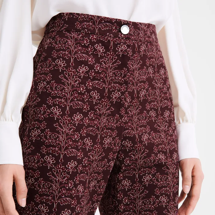 Trousers and shorts Women Trousers Eggplant Longchamp Trousers and shorts Women Trousers Eggplant Longchamp