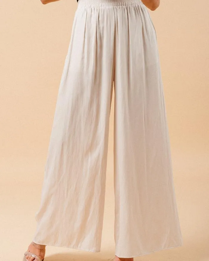 TROUSERS BEIGE MATCHA Shop Grace and Mila Flowing Trousers