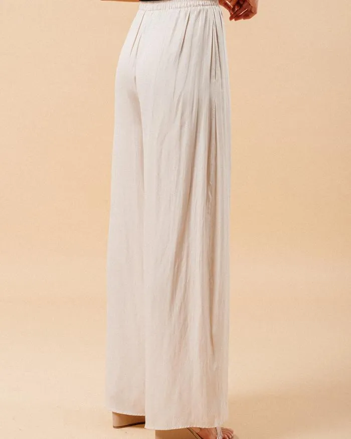 TROUSERS BEIGE MATCHA Shop Grace and Mila Flowing Trousers