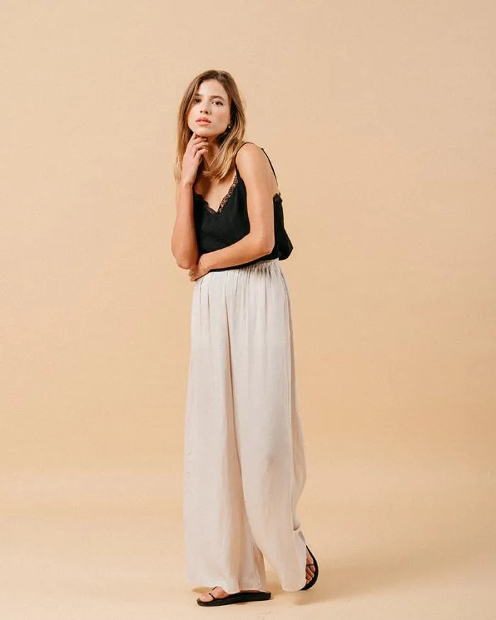 TROUSERS BEIGE MATCHA Shop Grace and Mila Flowing Trousers