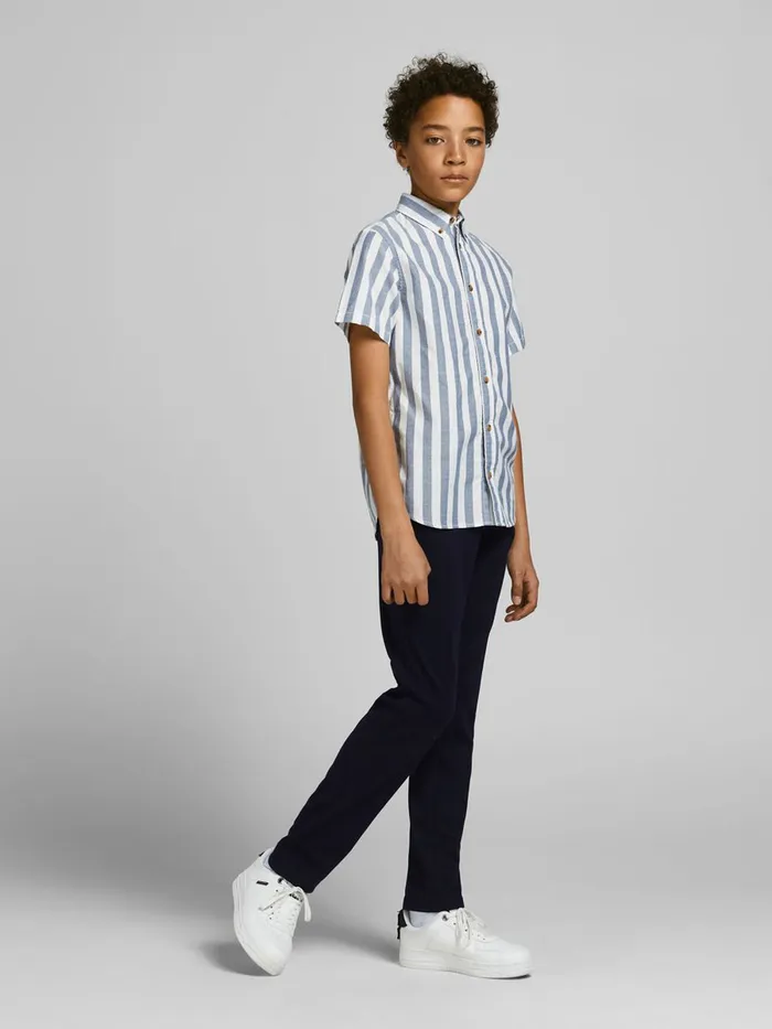Trousers JACK and JONES Junior BOYS MARCO PHIL CHINOS Blue Dark Navy