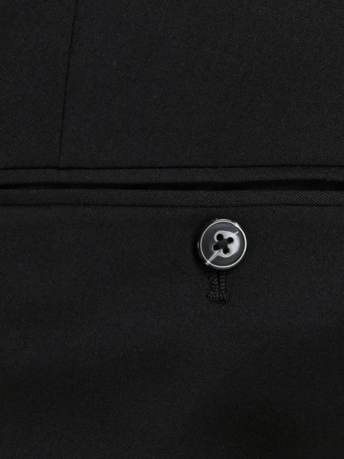 Trousers JACK and JONES Mens 2PIECE PLUS SIZE SUIT Black Black