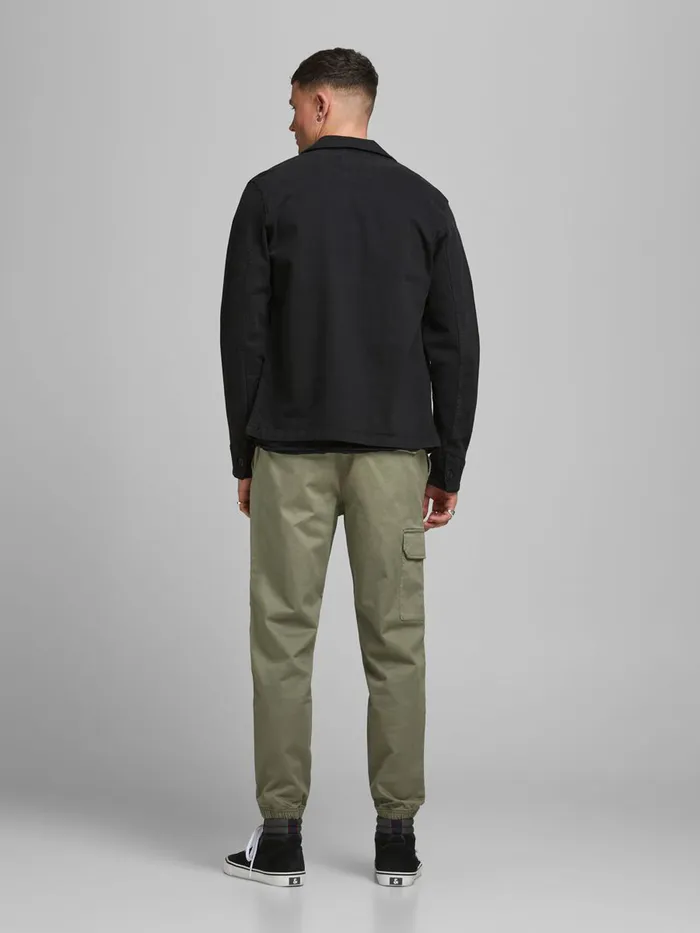 Trousers JACK and JONES Mens ACE HILL AKM CARGO TROUSERS Green Dusty Olive