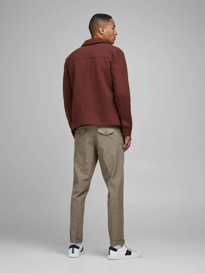 Trousers JACK and JONES Mens ACE MILTON AKM 1060 CHINOS Beige Brown Stone