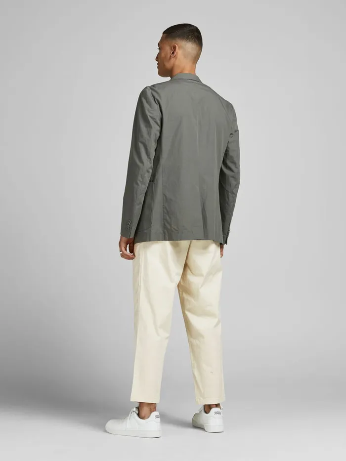 Trousers JACK and JONES Mens BILL RICO CROPPED TROUSERS White Ecru