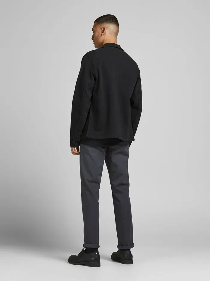 Trousers JACK and JONES Mens CODY SPENCER WW CHINOS Grey Dark Grey