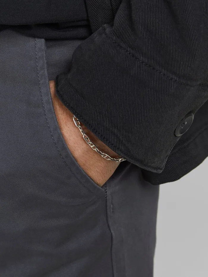 Trousers JACK and JONES Mens CODY SPENCER WW CHINOS Grey Dark Grey