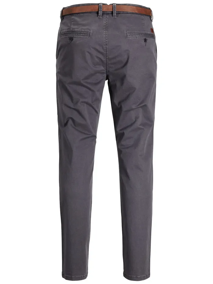 Trousers JACK and JONES Mens CODY SPENCER WW CHINOS Grey Dark Grey