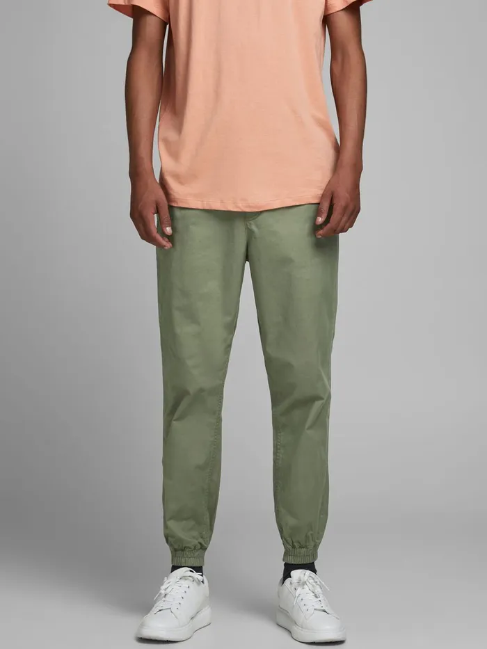 Trousers JACK and JONES Mens GORDON LANE AKM SWEATPANTS Green Deep Lichen Green Gift Ideas
