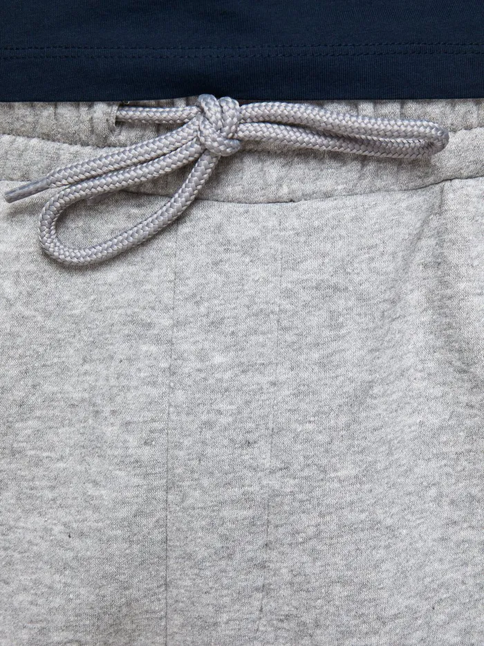 Trousers JACK and JONES Mens GORDON NEW SOFT SWEATPANTS Grey Light Grey Melange Casaul