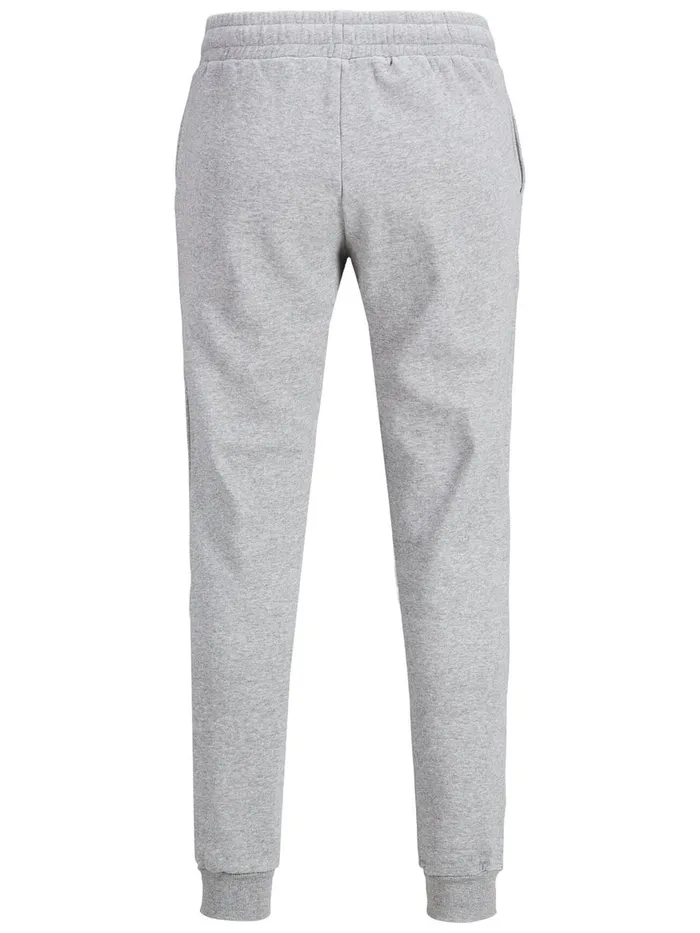 Trousers JACK and JONES Mens GORDON NEW SOFT SWEATPANTS Grey Light Grey Melange Casaul