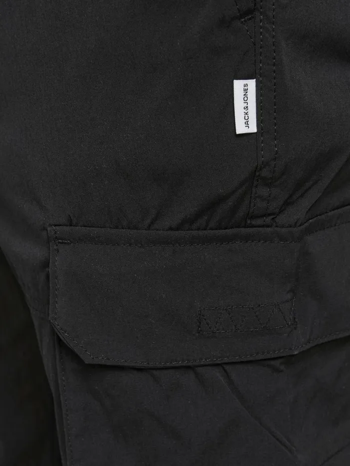 Trousers JACK and JONES Mens GORDON ROSS CARGO SWEATPANTS Black Black For Sale