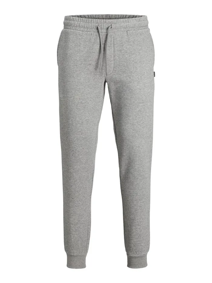 Trousers JACK and JONES Mens GORDON SOFT SWEATPANTS Grey Light Grey Melange For Sale