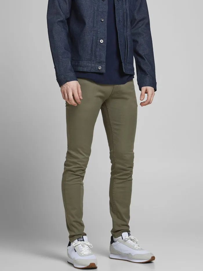 Trousers JACK and JONES Mens LIAM ORIGINAL AKM 1026 TROUSERS Green Dusty Olive