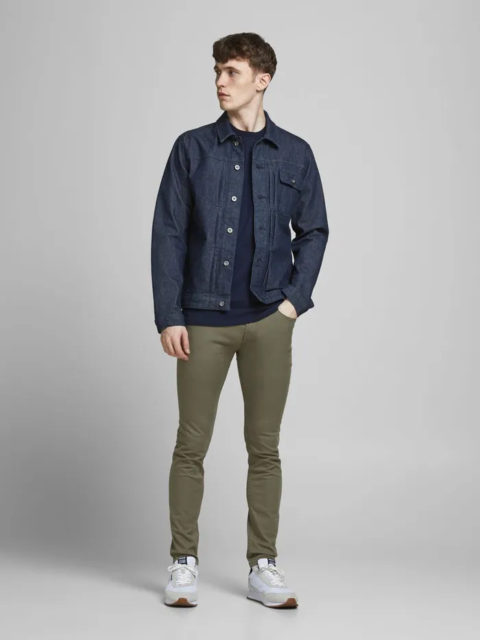 Trousers JACK and JONES Mens LIAM ORIGINAL AKM 1026 TROUSERS Green Dusty Olive