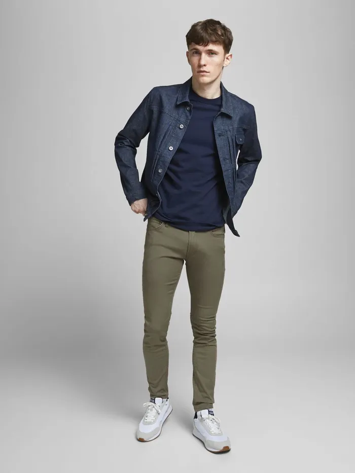 Trousers JACK and JONES Mens LIAM ORIGINAL AKM 1026 TROUSERS Green Dusty Olive