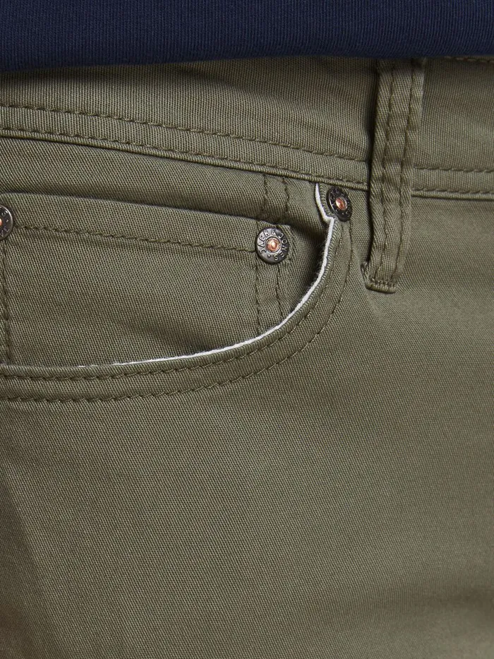 Trousers JACK and JONES Mens LIAM ORIGINAL AKM 1026 TROUSERS Green Dusty Olive