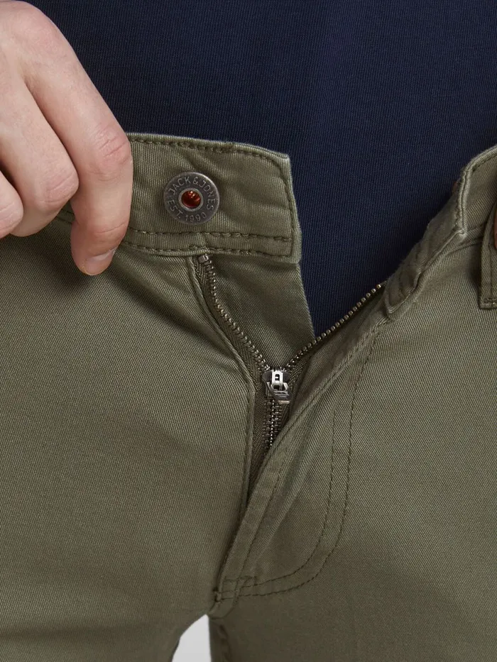 Trousers JACK and JONES Mens LIAM ORIGINAL AKM 1026 TROUSERS Green Dusty Olive