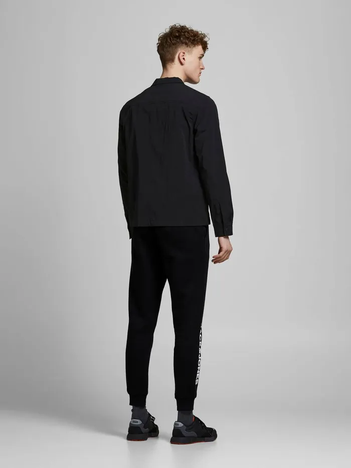 Trousers JACK and JONES Mens LOGO SWEATPANTS Black Black For Sale