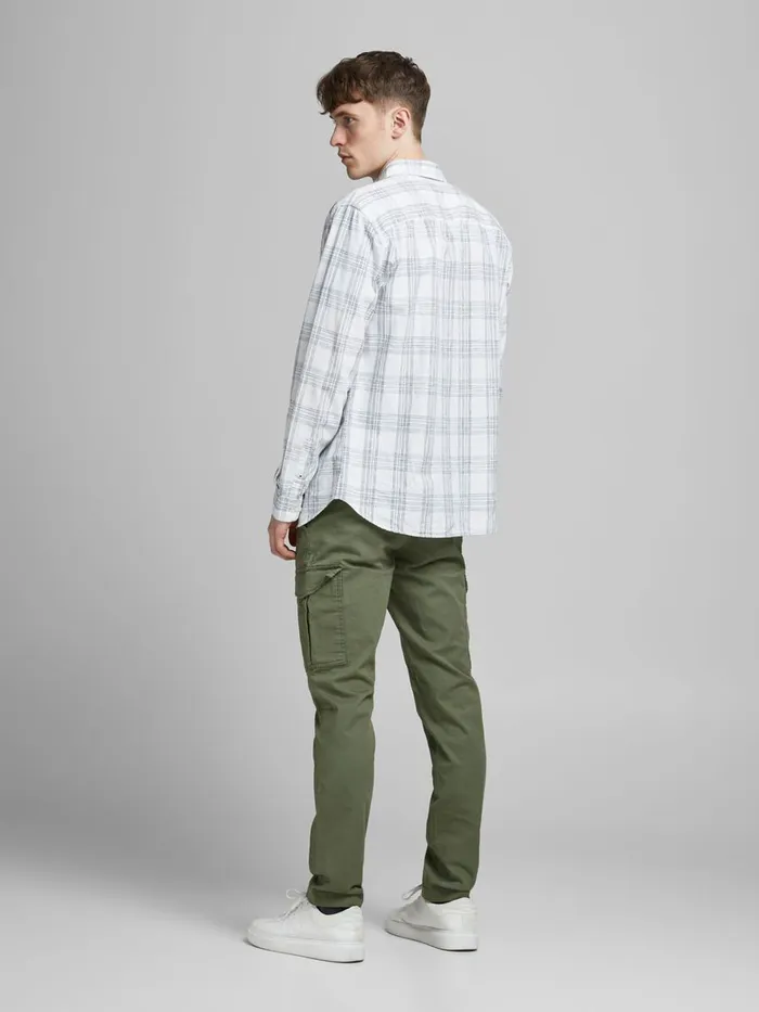 Trousers JACK and JONES Mens MARCO JOE AKM CARGO TROUSERS Green Dusty Olive