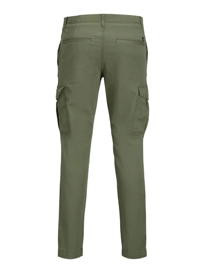 Trousers JACK and JONES Mens MARCO JOE AKM CARGO TROUSERS Green Dusty Olive