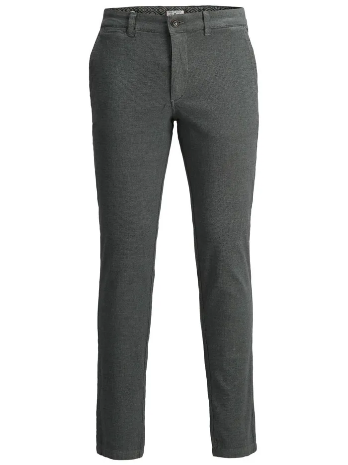 Trousers JACK and JONES Mens MARCO KENSO AKM CHINOS Grey Trooper