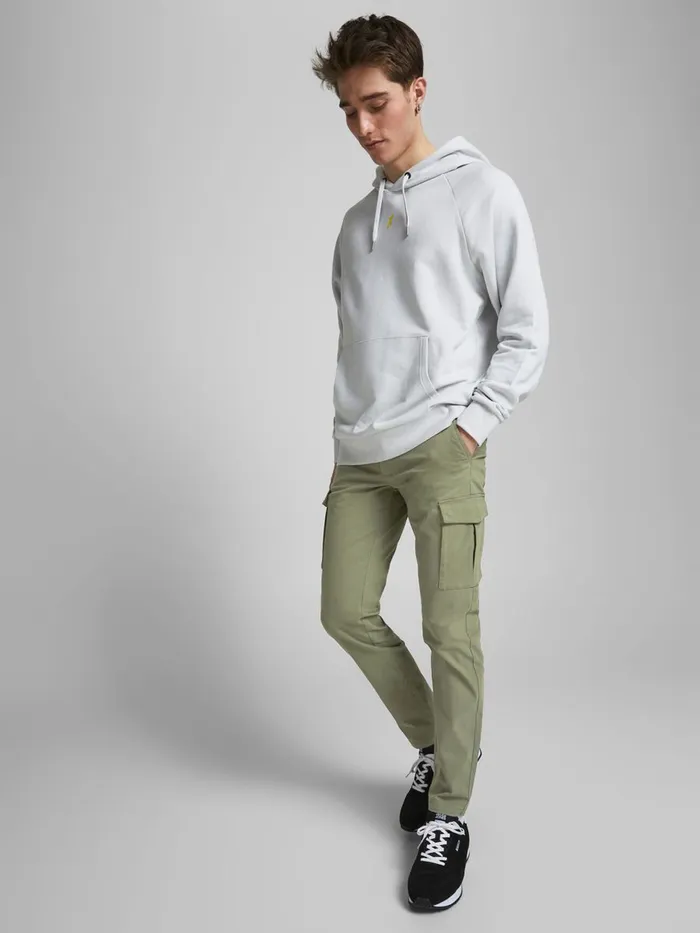 Trousers JACK and JONES Mens MARCO PRATT CHINOS Green Deep Lichen Green