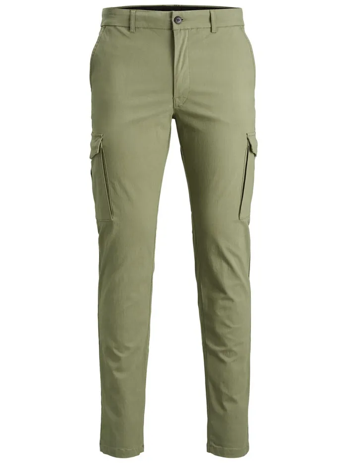 Trousers JACK and JONES Mens MARCO PRATT CHINOS Green Deep Lichen Green