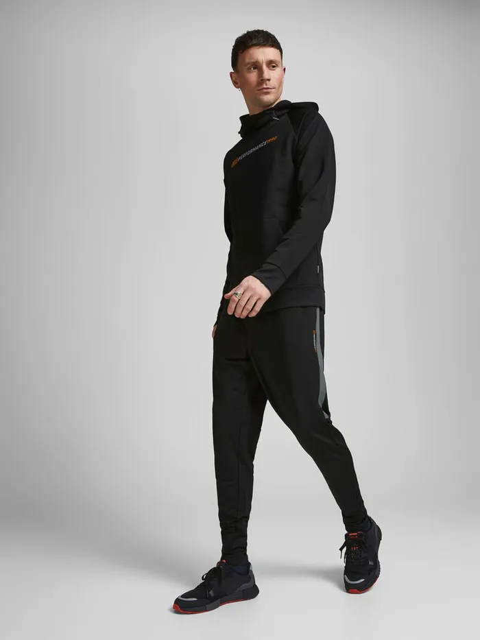 Trousers JACK and JONES Mens PERFORMANCE SPORTS PANTS Black Black Near Me