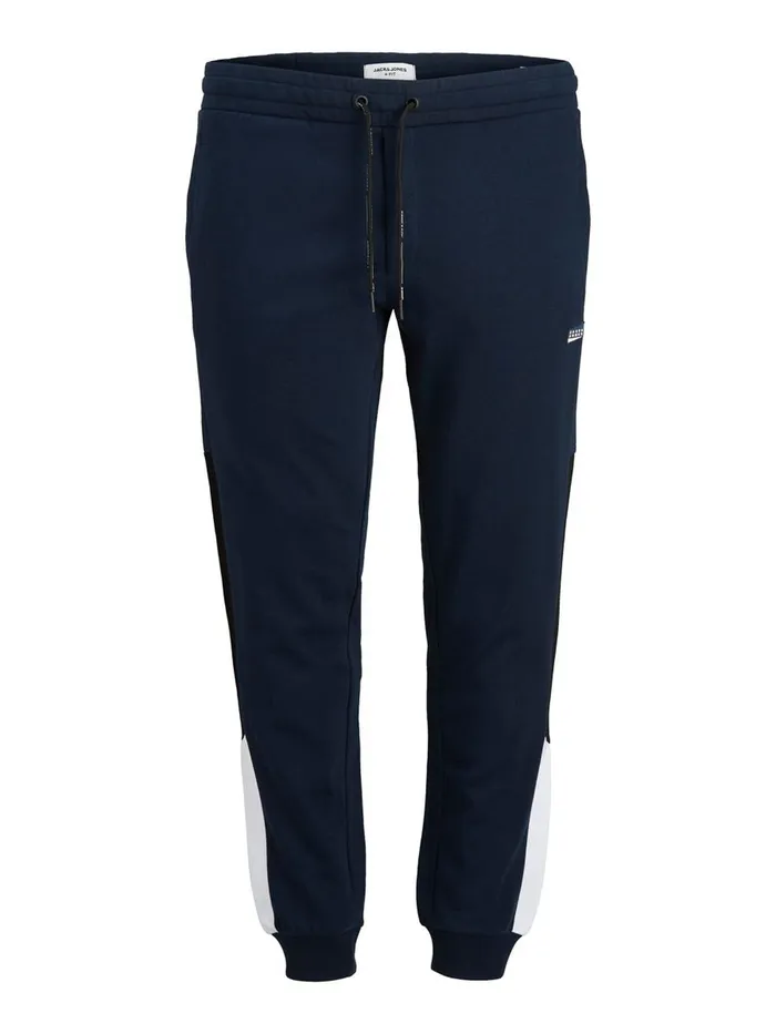 Trousers JACK and JONES Mens TAPERED FIT PLUS SIZE SWEAT PANTS Blue Navy Blazer Online