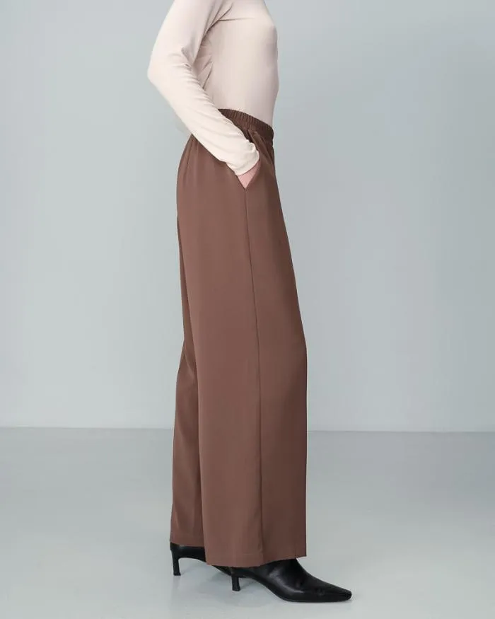 TROUSERS KAKI NOBLESSE Shop Grace and Mila Flowing Trousers