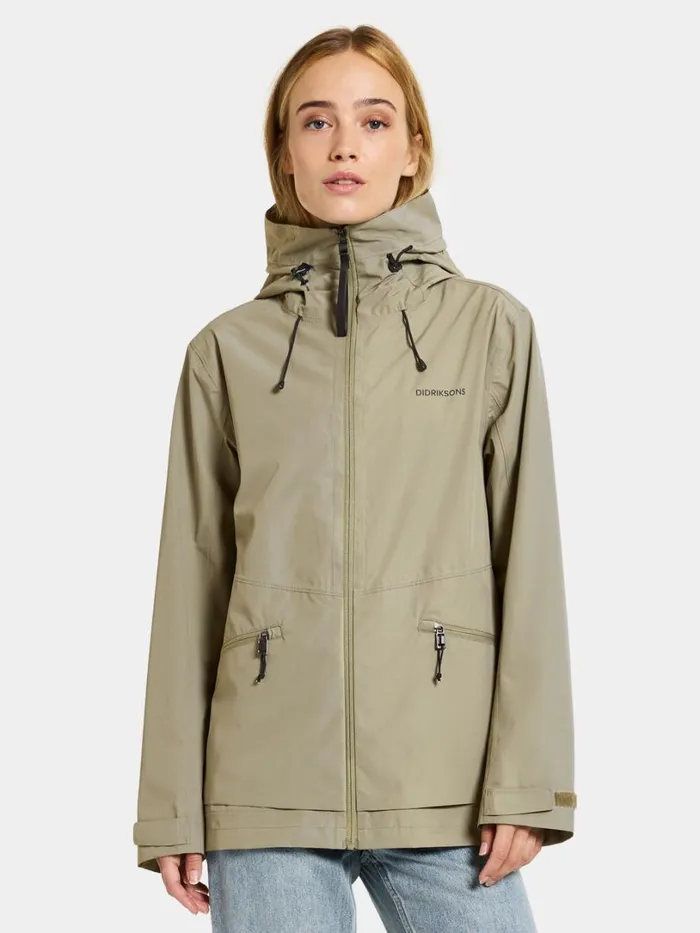 Turvi Jacket Mistel Green Women Didriksons Spring Jackets