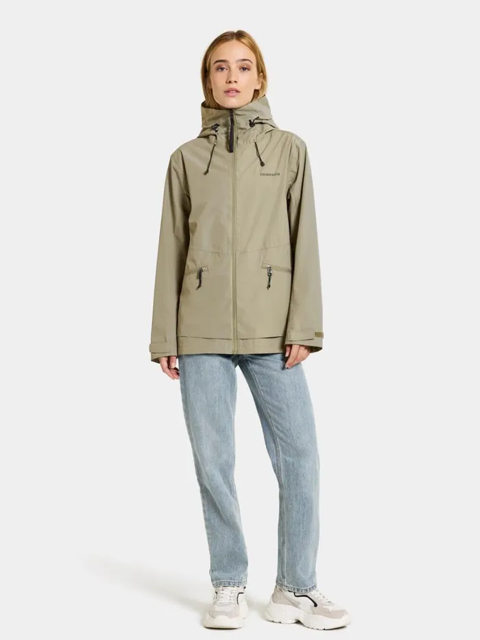 Turvi Jacket Mistel Green Women Didriksons Spring Jackets