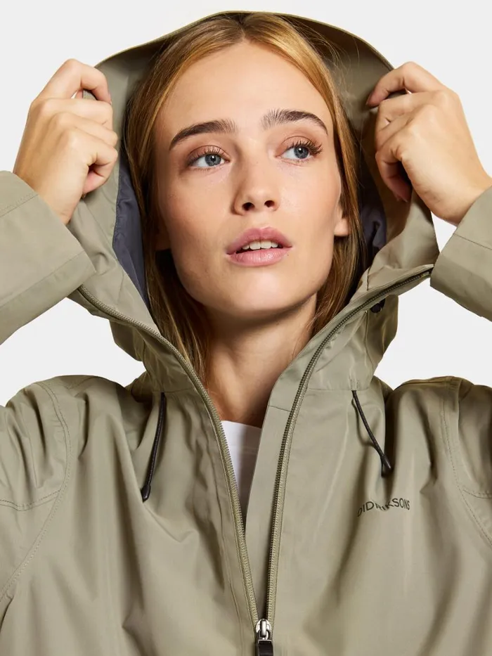 Turvi Jacket Mistel Green Women Didriksons Spring Jackets