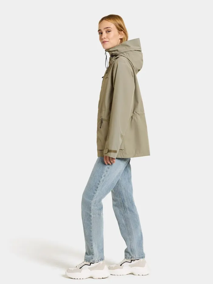 Turvi Jacket Mistel Green Women Didriksons Spring Jackets