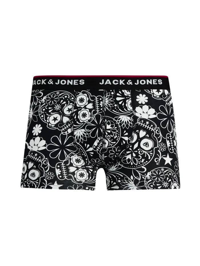 Underwear JACK and JONES Mens 5PACK TRUNKS Black Black Cheap On Sale