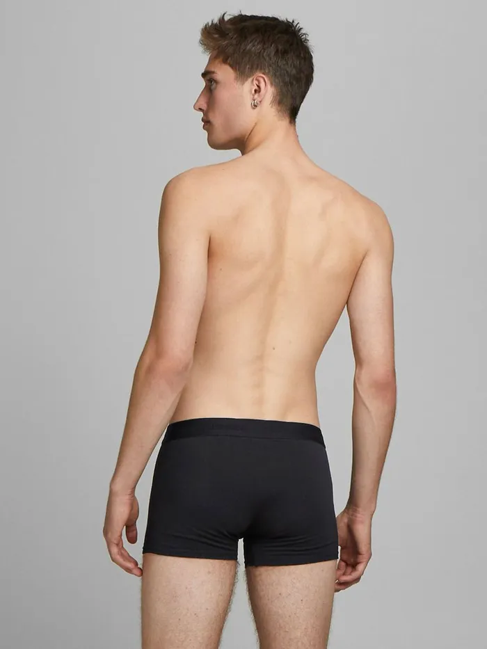 Underwear JACK and JONES Mens 7PACK BASIC TRUNKS Black Black Near Me
